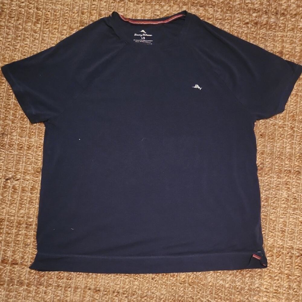 Tommy Bahama Dark Blue Classic Preppy Short Sleeve Tee